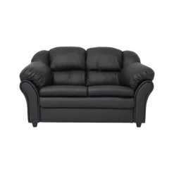 Tønder 2 pers. sofa - Sort tekstillæder