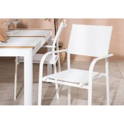 Togo & Santorini Udendørs Loungesæt - Havemøbelsæt - Natur,Hvid