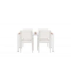 Togo & Santorini Udendørs Loungesæt - Havemøbelsæt - Natur,Hvid