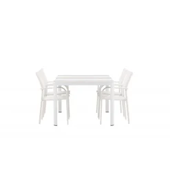 Togo & Santorini Udendørs Loungesæt - Havemøbelsæt - Natur,Hvid