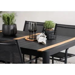Togo Loungesæt - Havemøbelsæt - Sort,Natur