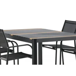 Togo Loungesæt - Havemøbelsæt - Sort,Natur