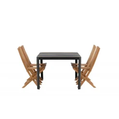 Togo Loungesæt - Havemøbelsæt - Sort,Natur