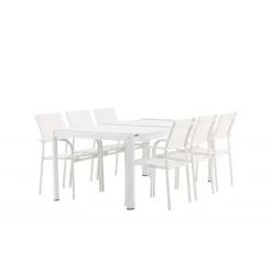 Togo Santorini t Loungesæt - Havemøbelsæt - Natur,Hvid