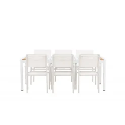 Togo Santorini t Loungesæt - Havemøbelsæt - Natur,Hvid