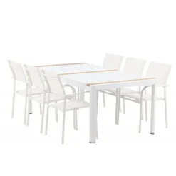 Togo Santorini t Loungesæt - Havemøbelsæt - Natur,Hvid