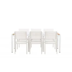 Togo Santorini t Loungesæt - Havemøbelsæt - Natur,Hvid