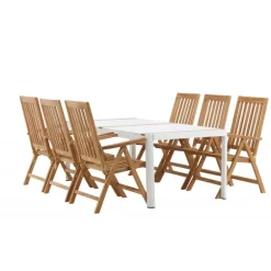 Togo t Loungesæt - Havemøbelsæt - Natur,Hvid