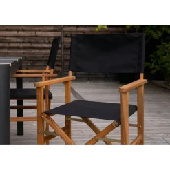 Togo t Loungesæt - Havemøbelsæt - Sort,Natur