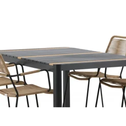 Togo t Loungesæt - Havemøbelsæt - Beige,Sort,Natur