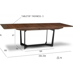 Tokyo SPISEBORD 200 / 250 CM