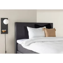 Toledo kontinentalseng 120x200 - Mørkegrå