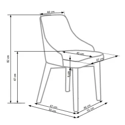 TOLEDO Spisebordsstol, - honning eg