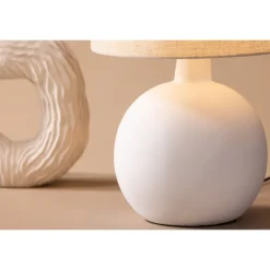 Torcello Bordlampe - Beige og Hvid