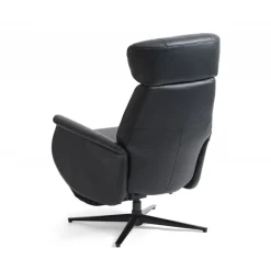 Torsten Recliner lænestol med 2 motor - Sort semianiline læder