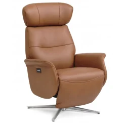 Torsten Recliner lænestol med 2 motor - Cognac semianiline læder