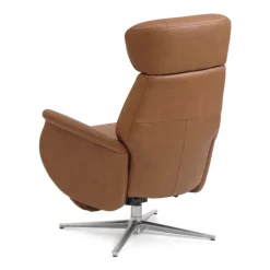 Torsten Recliner lænestol med 2 motor - Cognac semianiline læder