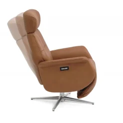 Torsten Recliner lænestol med 2 motor - Cognac semianiline læder