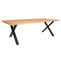 Toulon Spisebord - Spisebord i olieret eg med bølget kant - forberedt tillægsplader 240x95xh75 cm