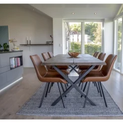 Toulon Spisebord smoked olieret eg 140cm