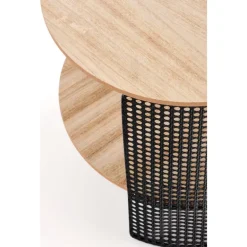 TRAFICA, sofabord, Naturlig - Sort