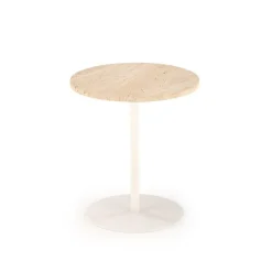 TRAVERSO S c. bord, farve travertin / Hvid