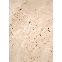 TRAVERSO sofabord, farve travertin / Hvid