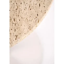 TRAVERSO sofabord, farve travertin / Hvid