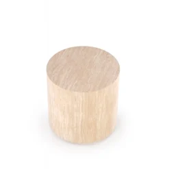 TRAVERTINO_S Rundt Sofabord, Travertin