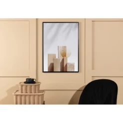 Træblokke Plakat - Beige