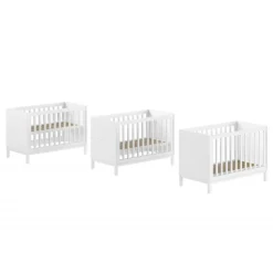 Tremmeseng 60 x 120 cm – Eva Baby cot, hvid