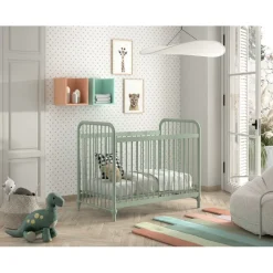 Tremmeseng Bronxx baby seng 60 x 120 cm – olivengrøn