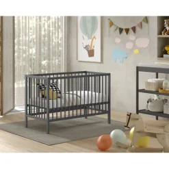 Tremmeseng Dino baby 60 × 120 cm – antracit