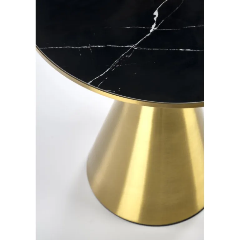 TRIBECA sofabord, Sort marmor / guld
