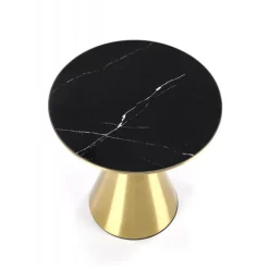 TRIBECA sofabord, Sort marmor / guld