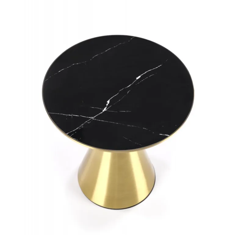 TRIBECA sofabord, Sort marmor / guld