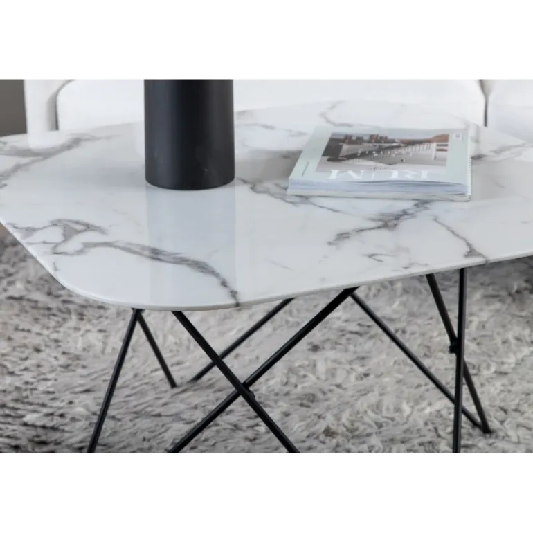 Tristar Sofabord - Sort og Hvid