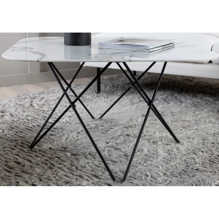 Tristar Sofabord - Sort og Hvid