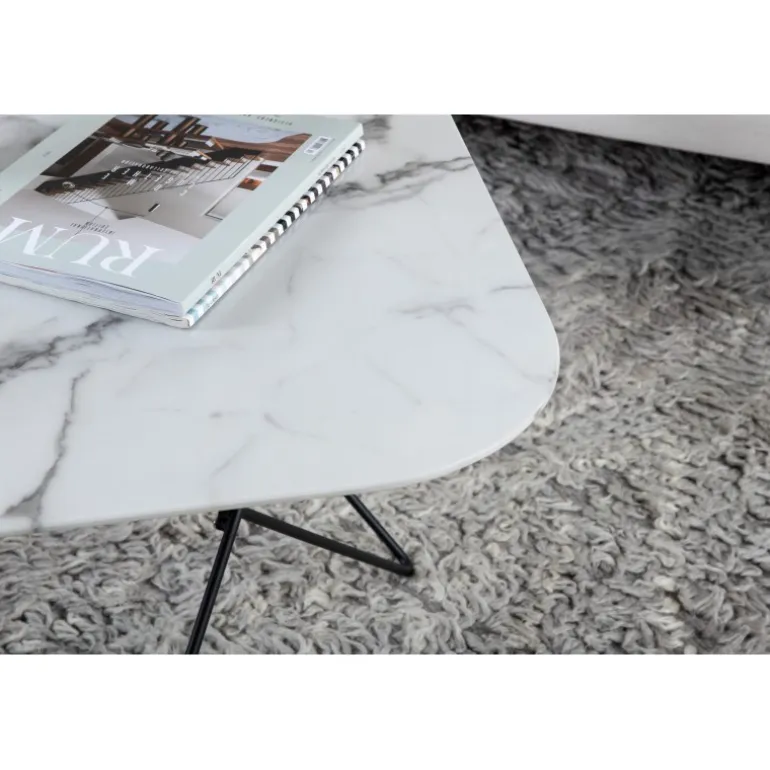 Tristar Sofabord - Sort og Hvid