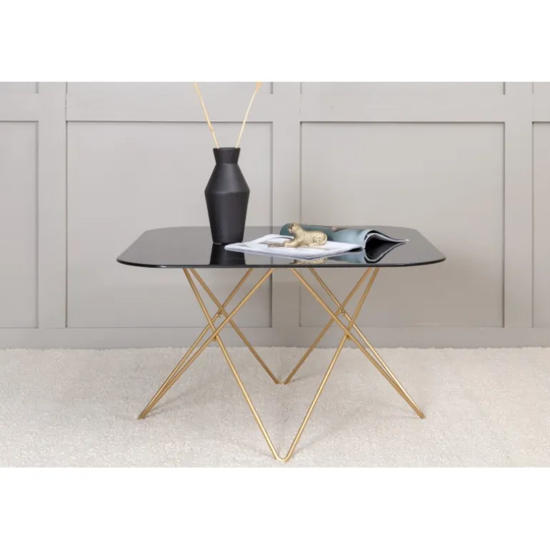 Tristar Sofabord - Sort og Messing
