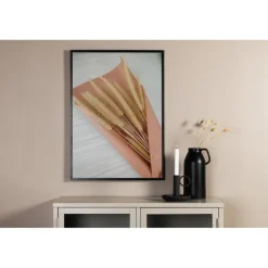 Tørrede Blomster Plakat - Beige og Pink