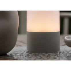 Tubu Bordlampe - Grå,Hvid