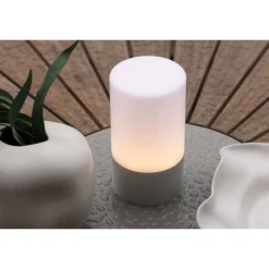 Tubu Bordlampe - Grå,Hvid