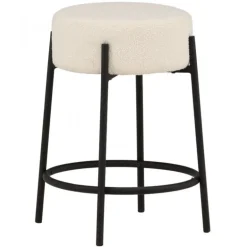 Tucson Barstol - Sort og Hvid