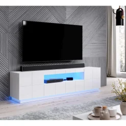 TV bord REJA Hvid glans/Hvid glans