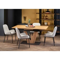 UMBERTO Borde i Natur Eg, Ben Natur Eg/Sort