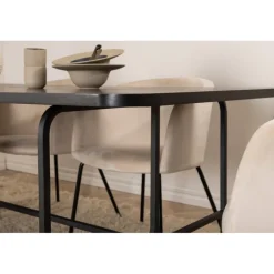 Uno Spisebordssæt - Beige og Sort