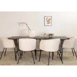 Uno Spisebordssæt - Beige og Sort