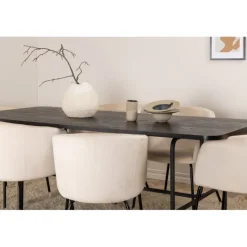 Uno Spisebordssæt - Beige og Sort