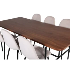 Uno Spisebordssæt - Beige, Sort og Natur